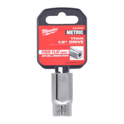 Nasadki chromowane ½″ - 1/2 Drive Socket Metric Standard - 11 mm