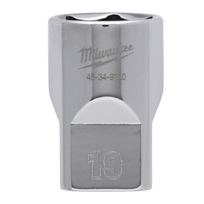 Nasadki chromowane ½″ - 1/2 Drive Socket Metric Standard - 19 mm