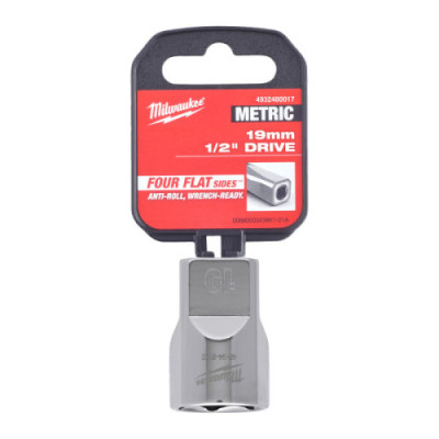 Nasadki chromowane ½″ - 1/2 Drive Socket Metric Standard - 19 mm