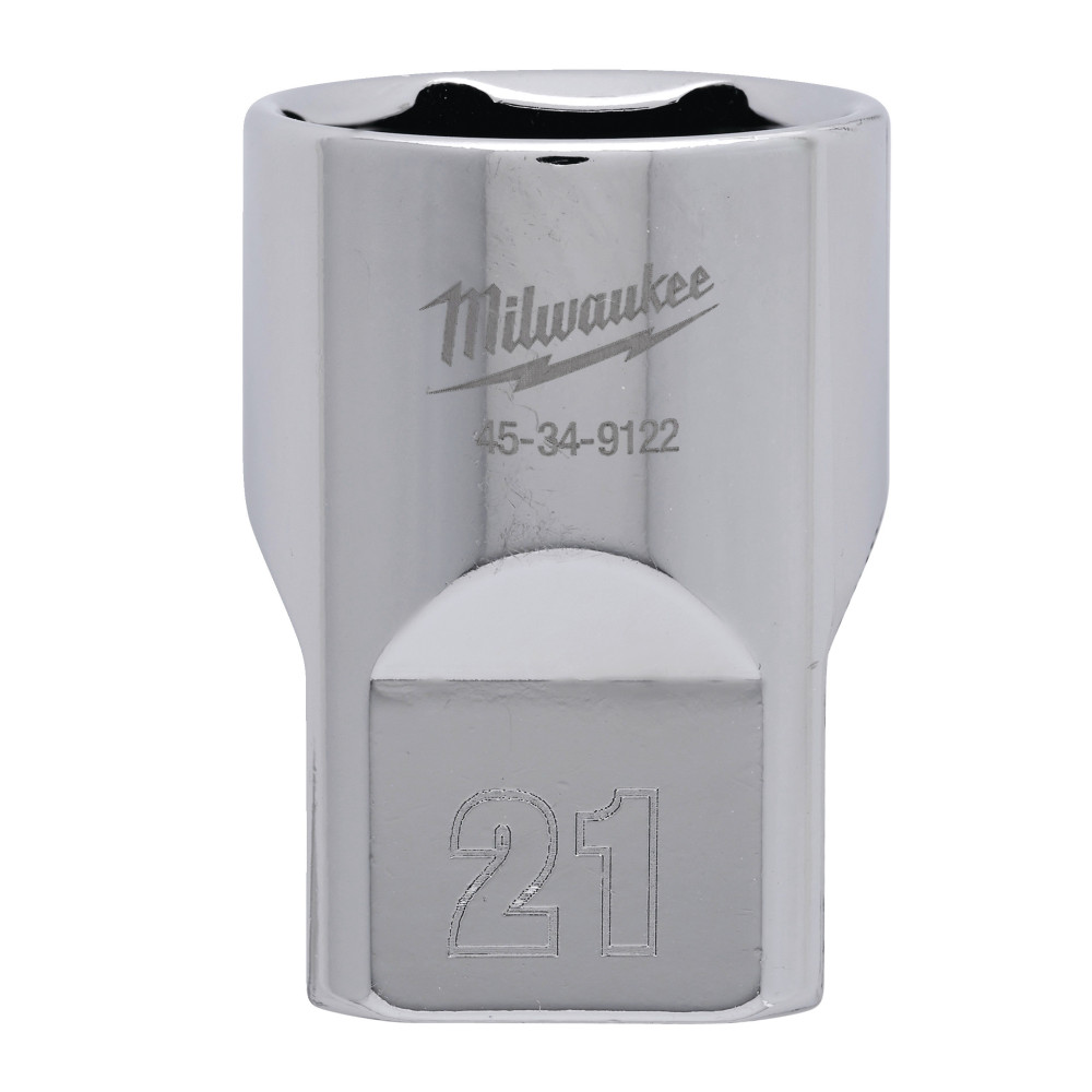 Nasadki chromowane ½″ - 1/2 Drive Socket Metric Standard - 21 mm