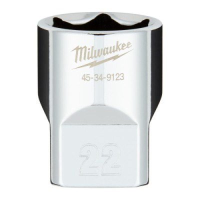 Nasadki chromowane ½″ - 1/2 Drive Socket Metric Standard - 22 mm