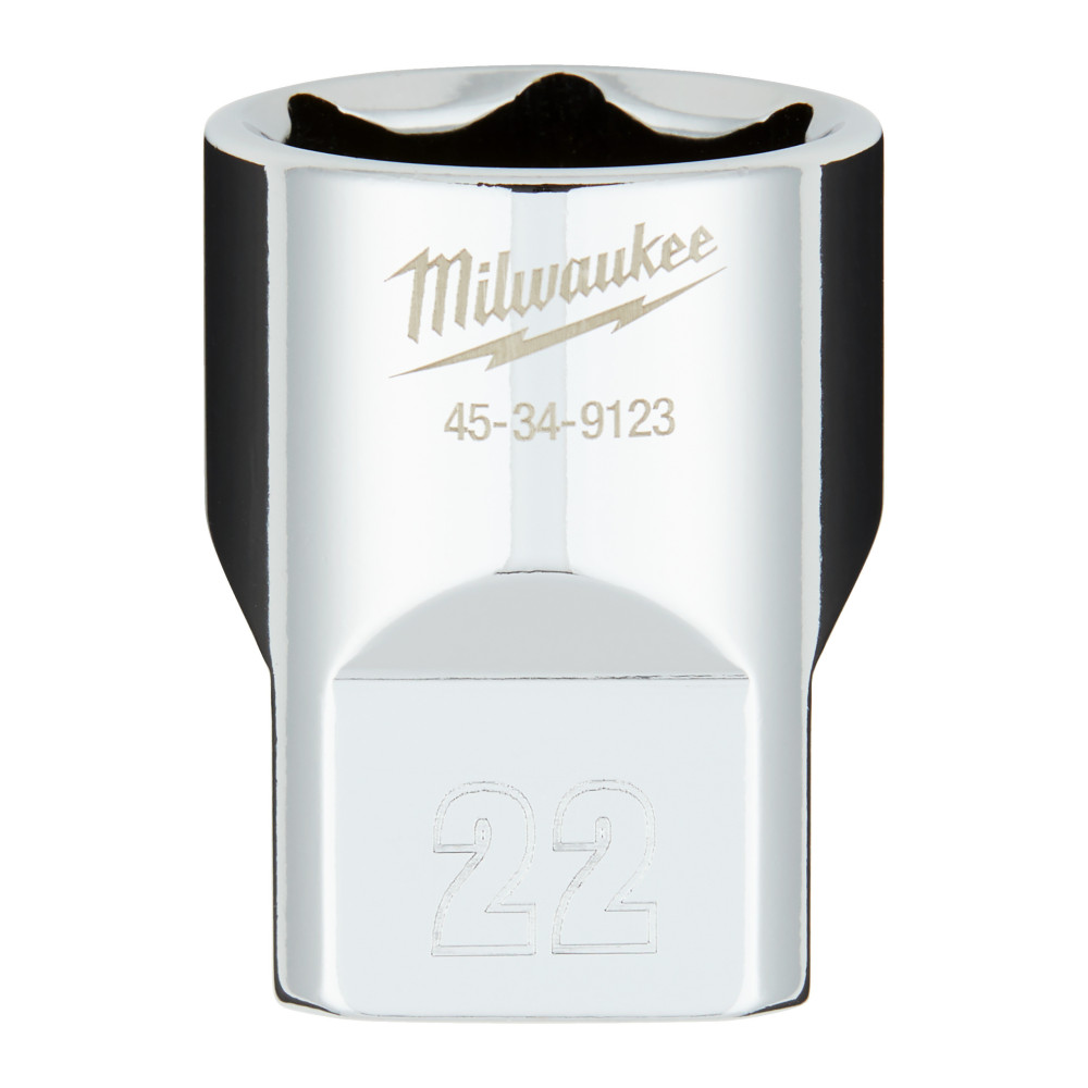 Nasadki chromowane ½″ - 1/2 Drive Socket Metric Standard - 22 mm
