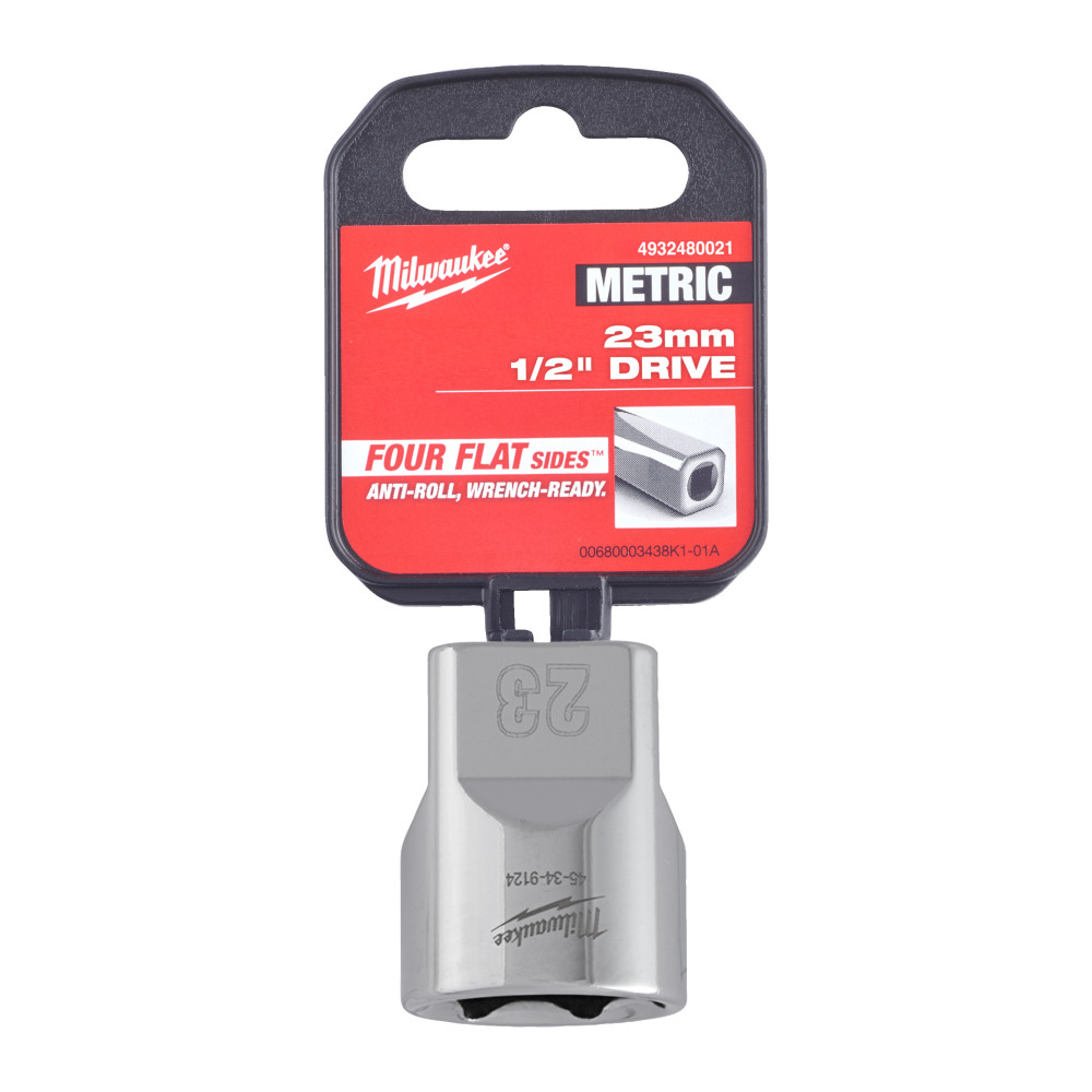Nasadki chromowane ½″ - 1/2 Drive Socket Metric Standard - 23 mm