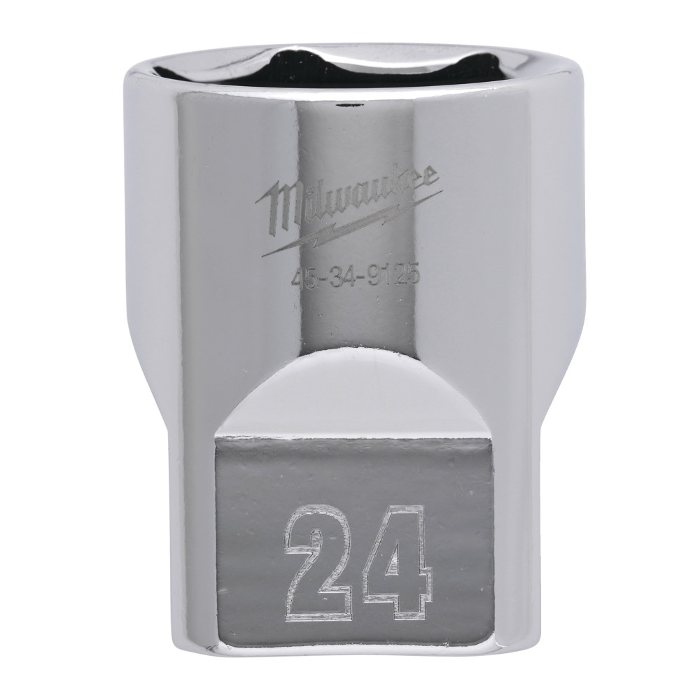 Nasadki chromowane ½″ - 1/2 Drive Socket Metric Standard - 24 mm