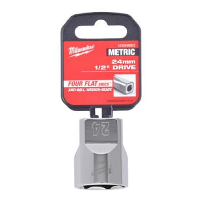 Nasadki chromowane ½″ - 1/2 Drive Socket Metric Standard - 24 mm