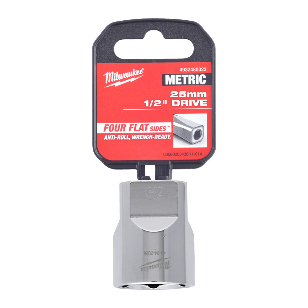 Nasadki chromowane ½″ - 1/2 Drive Socket Metric Standard - 25 mm