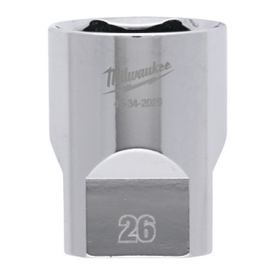 Nasadki chromowane ½″ - 1/2 Drive Socket Metric Standard - 26 mm