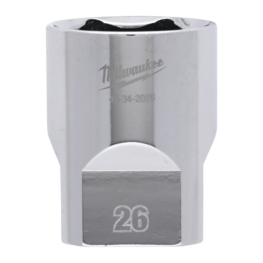 Nasadki chromowane ½″ - 1/2 Drive Socket Metric Standard - 26 mm