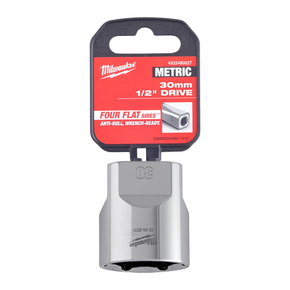 Nasadki chromowane ½″ - 1/2 Drive Socket Metric Standard - 30 mm