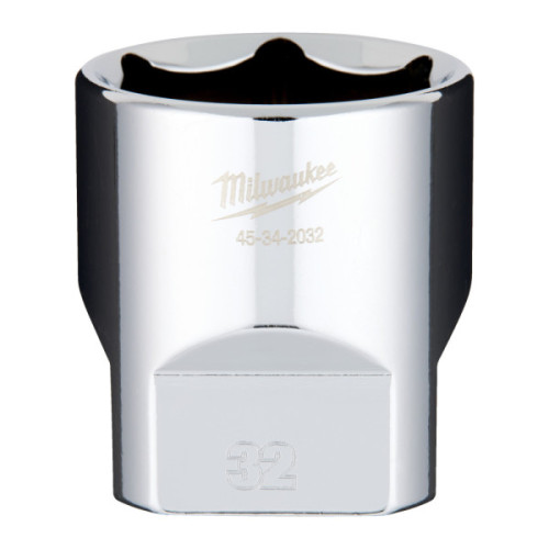 Nasadki chromowane ½″ - 1/2 Drive Socket Metric Standard - 32 mm