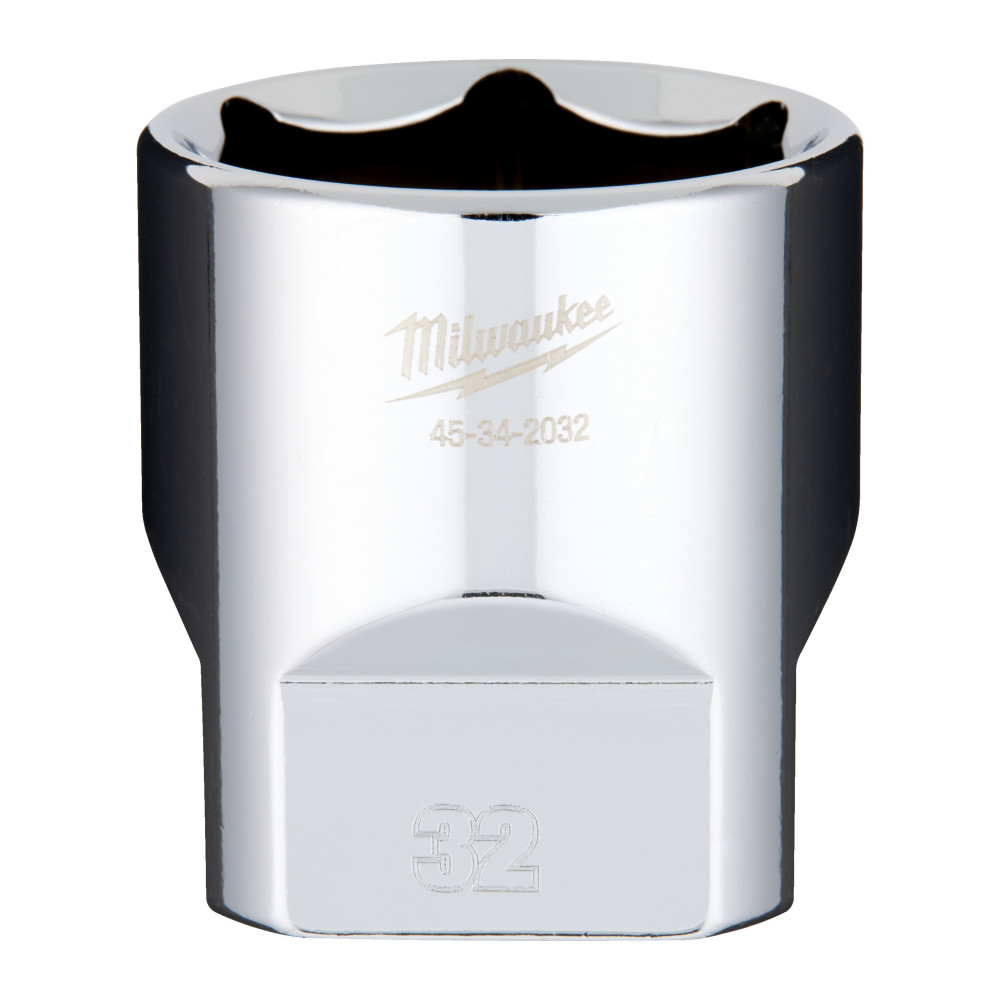 Nasadki chromowane ½″ - 1/2 Drive Socket Metric Standard - 32 mm
