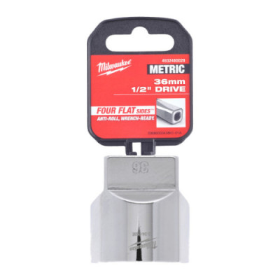 Nasadki chromowane ½″ - 1/2 Drive Socket Metric Standard - 36 mm