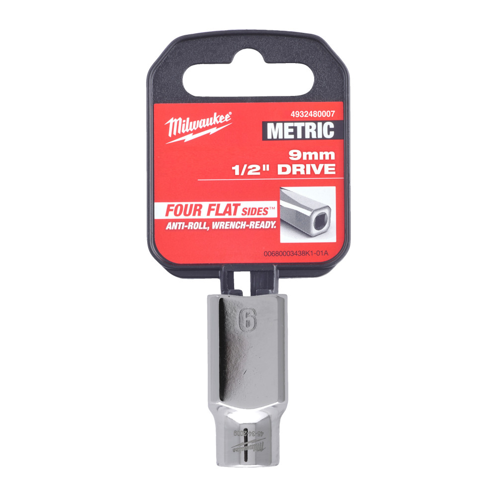 Nasadki chromowane ½″ - 1/2 Drive Socket Metric Standard - 9 mm