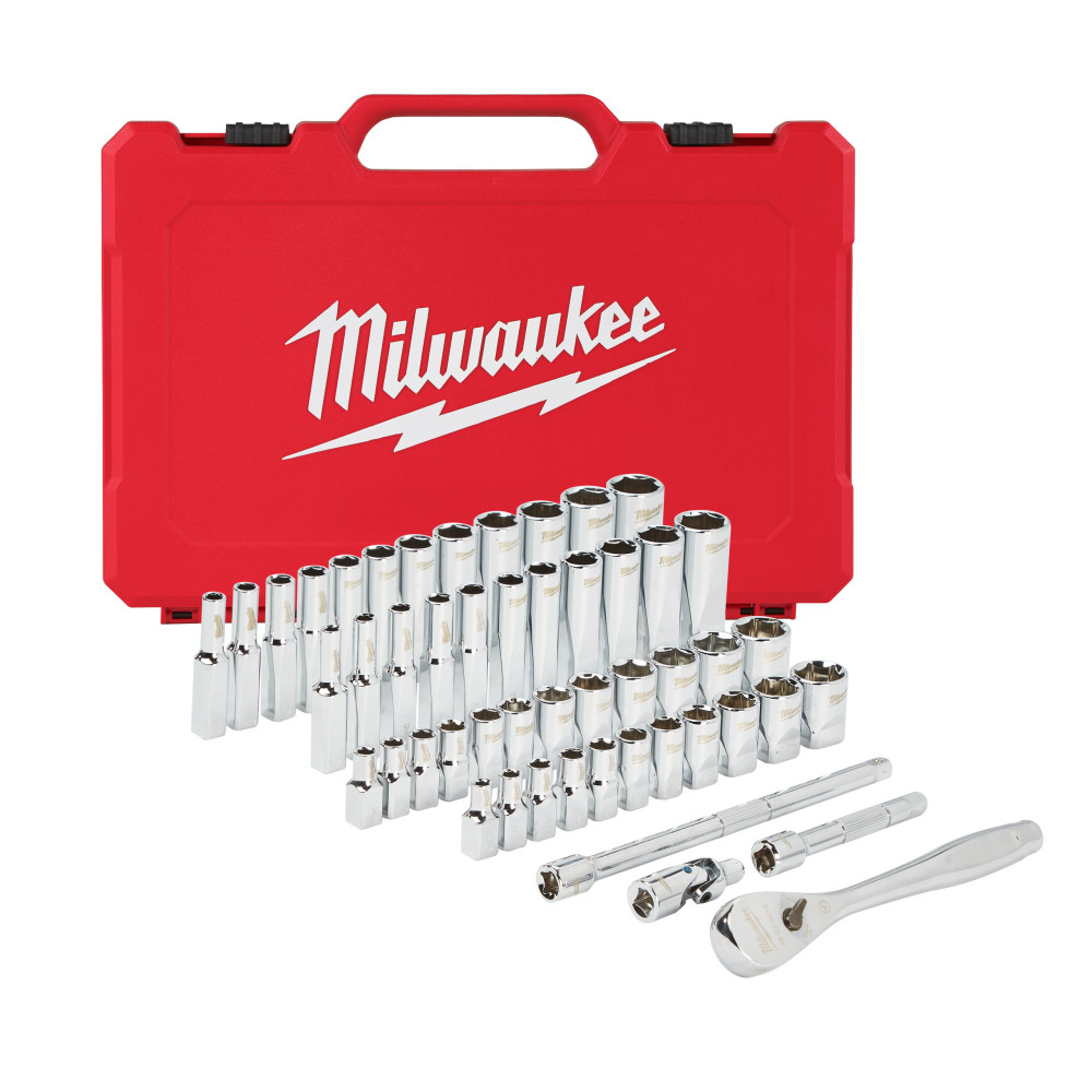 Zestawy nasadek  z grzechotką - 1/4 50 pc Drive Ratchet.+ Socket Set SAE + Metric
