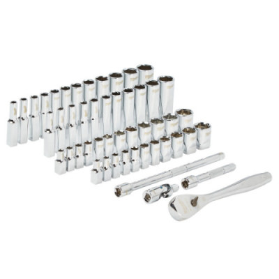 Zestawy nasadek  z grzechotką - 1/4 50 pc Drive Ratchet.+ Socket Set SAE + Metric
