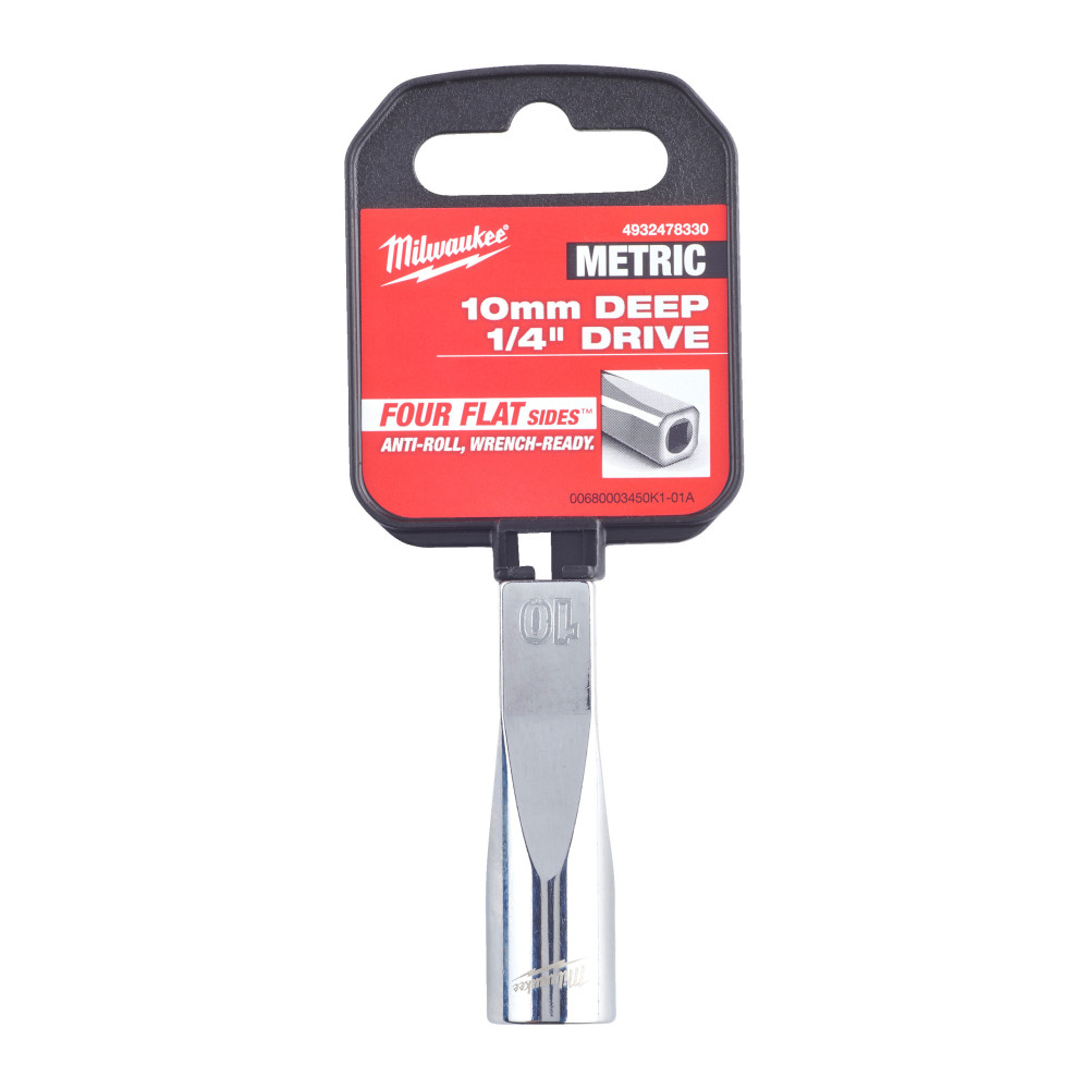Nasadki chromowane ¼″ - 1/4 Drive Socket - Metric Deep - 10 mm
