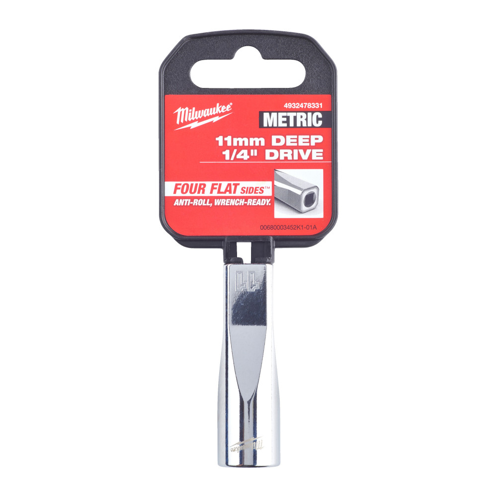 Nasadki chromowane ¼″ - 1/4 Drive Socket - Metric Deep - 11 mm
