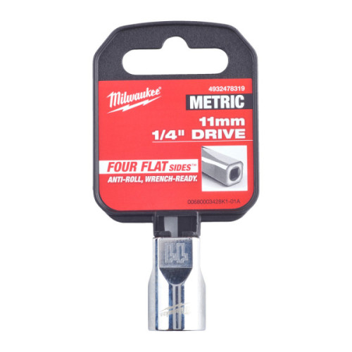 Nasadki chromowane ¼″ - 1/4 Drive Socket - Metric Standard - 11 mm