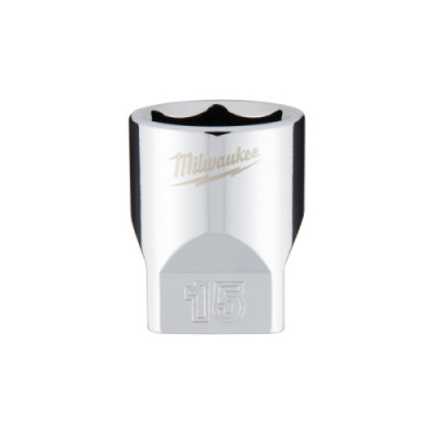 Nasadki chromowane ¼″ - 1/4 Drive Socket - Metric Standard - 15 mm