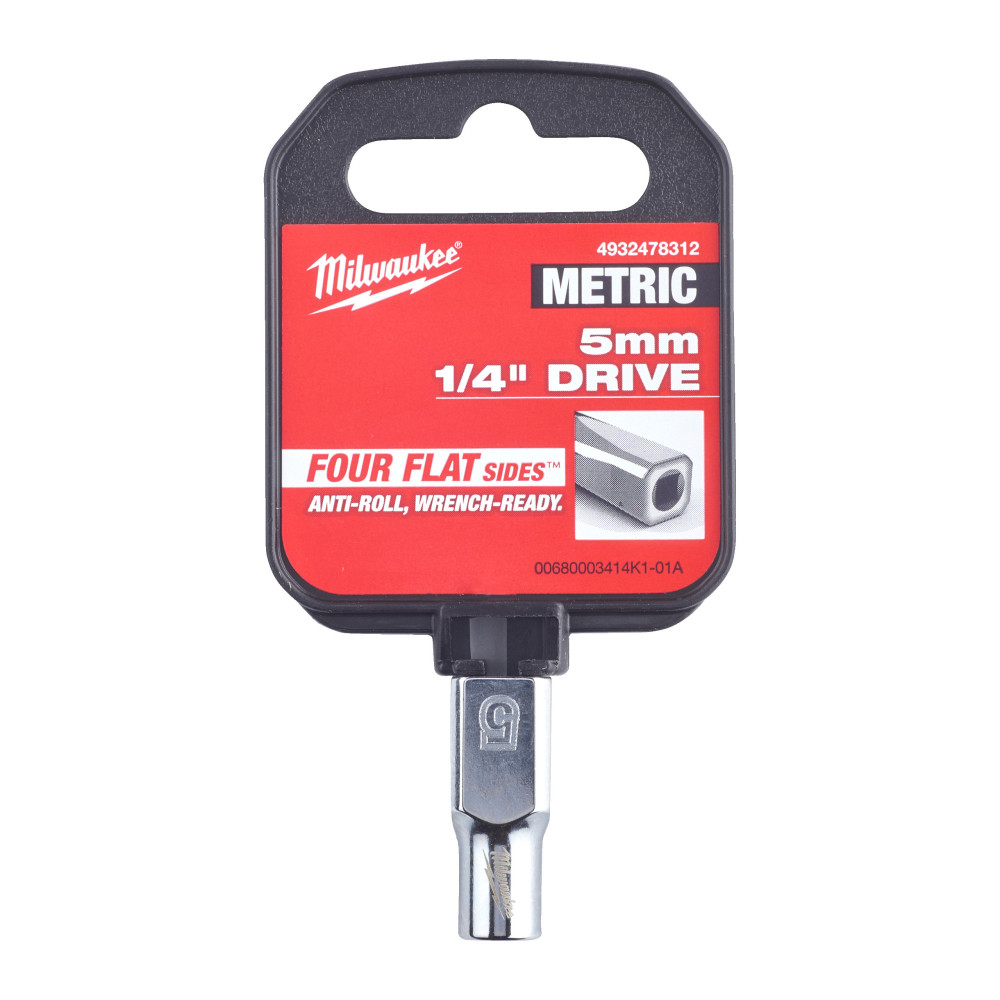 Nasadki chromowane ¼″ - 1/4 Drive Socket - Metric Standard - 5 mm