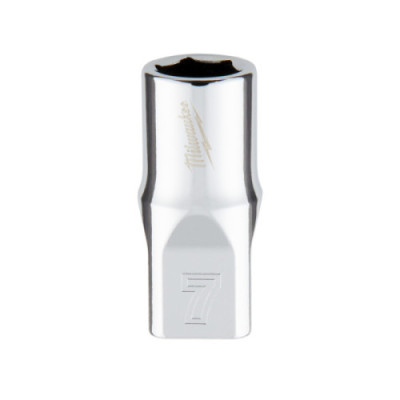 Nasadki chromowane ¼″ - 1/4 Drive Socket - Metric Standard - 7 mm