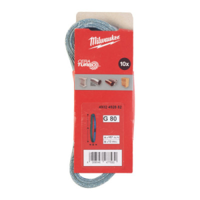 Taśmy ścierne pilników taśmowych - 13x457 G80 - 10 pc