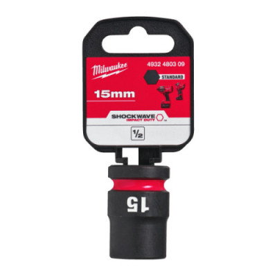 Nasadki Udarowe SHOCKWAVE™ IMPACT DUTY - 15 mm 1/2" impact socket STD - 1pc