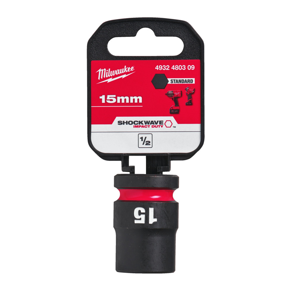 Nasadki Udarowe SHOCKWAVE™ IMPACT DUTY - 15 mm 1/2" impact socket STD - 1pc