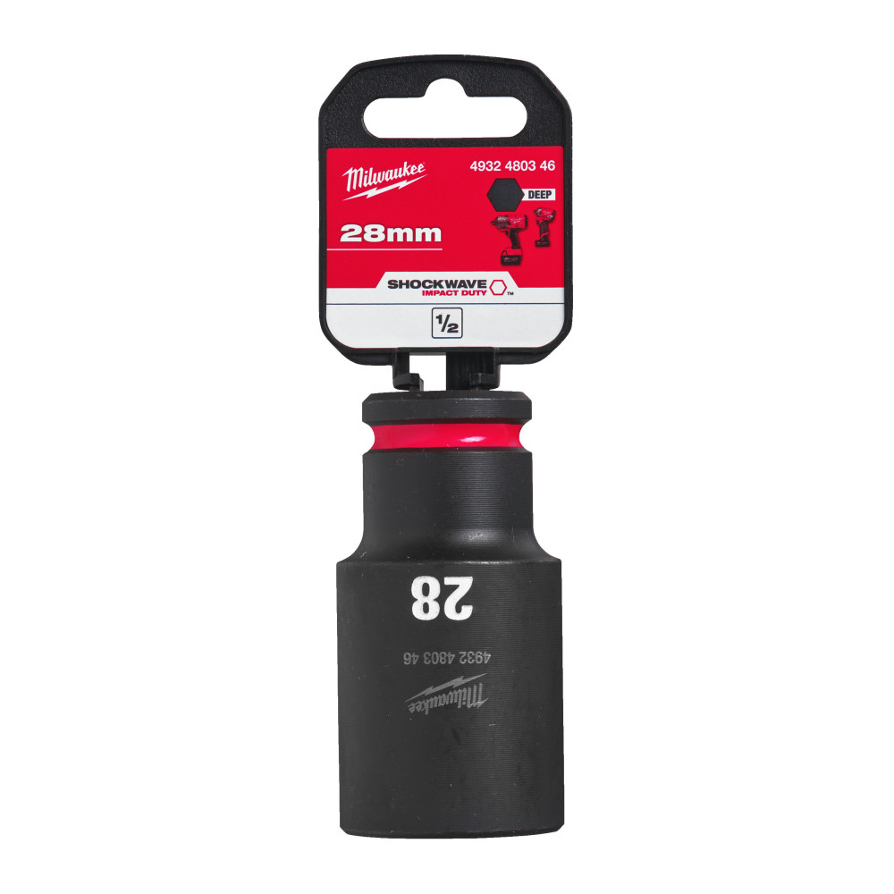 Nasadki Udarowe SHOCKWAVE™ IMPACT DUTY - 28 mm 1/2" impact socket deep - 1pc