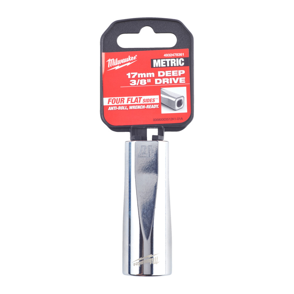 Nasadki chromowane ⅜ ″ - 3/8 Drive Socket - Metric Deep - 17 mm