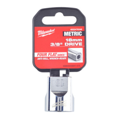 Nasadki chromowane ⅜ ″ - 3/8 Drive Socket - Metric Standard - 18 mm
