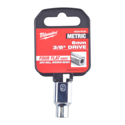 Nasadki chromowane ⅜ ″ - 3/8 Drive Socket - Metric Standard - 6 mm