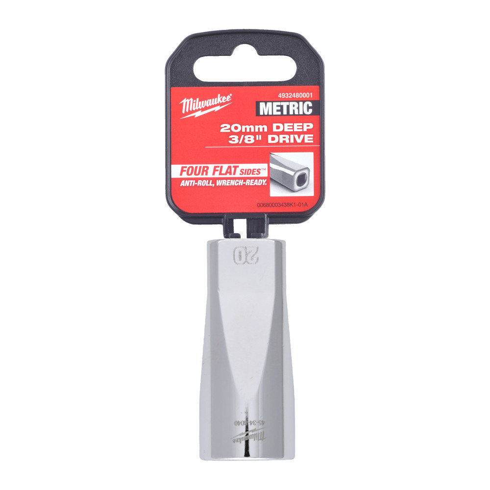 Nasadki chromowane ⅜ ″ - 3/8 Drive Socket Metric Deep - 20 mm