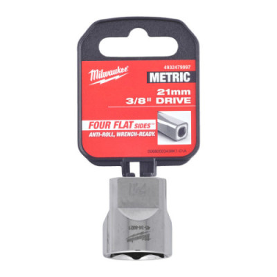 Nasadki chromowane ⅜ ″ - 3/8 Drive Socket Metric Standard - 21 mm