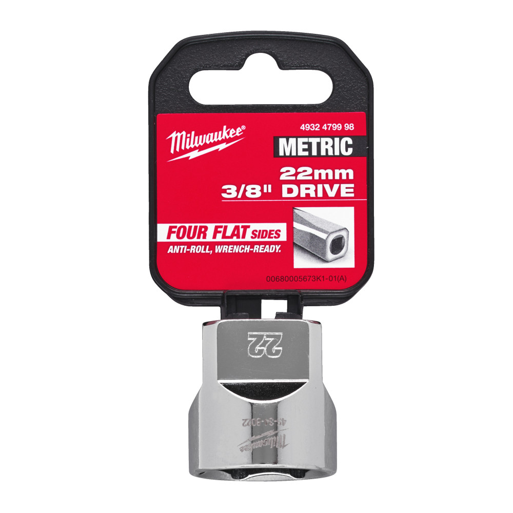Nasadki chromowane ⅜ ″ - 3/8 Drive Socket Metric Standard - 22 mm
