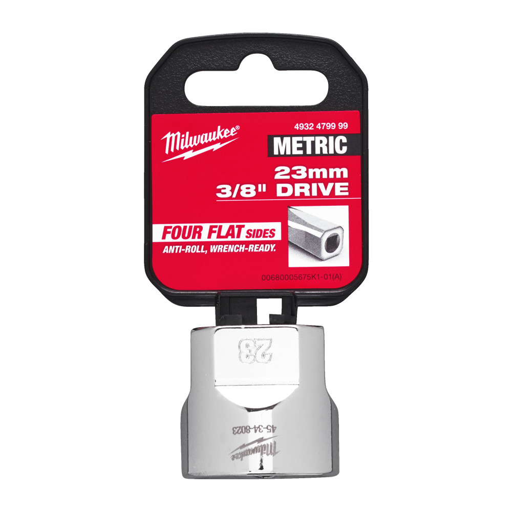 Nasadki chromowane ⅜ ″ - 3/8 Drive Socket Metric Standard - 23 mm