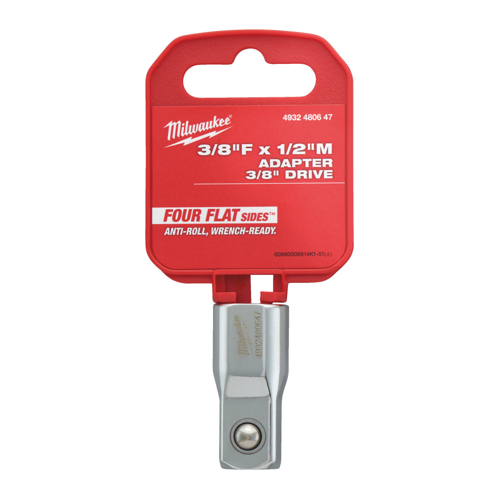 Adaptery ⅜″ - 3/8" Drive 3/8"F x 1/2"M Adapter