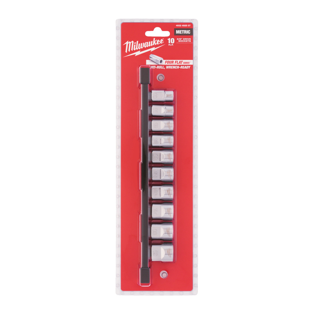 Zestawy nasadek ⅜″ - 3/8" Drive Metric Chrome Sockets - 10 pc