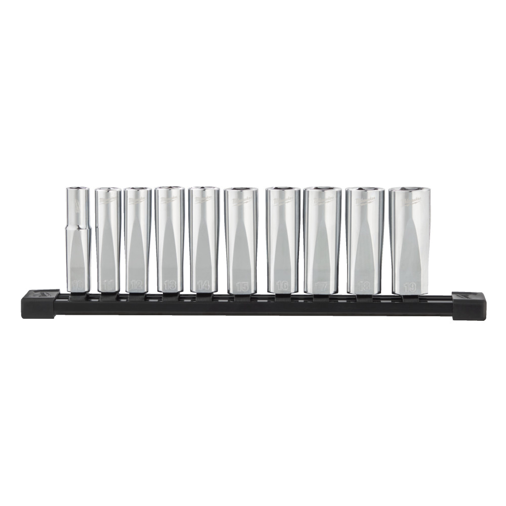 Zestawy nasadek ⅜″ - 3/8" Drive Metric Deep Chrome Sockets - 10 pc
