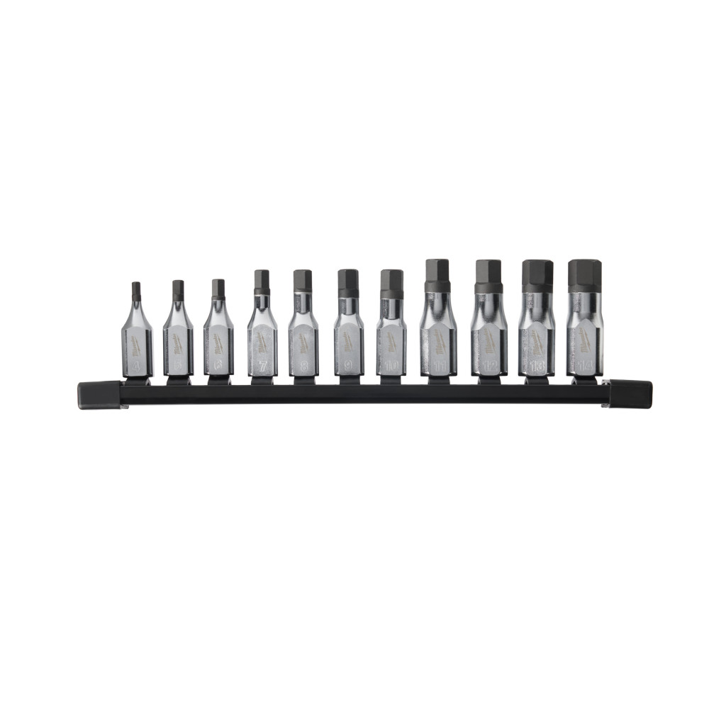 3/8" Drive Metric Hex Bit Socket Set - 11 pc