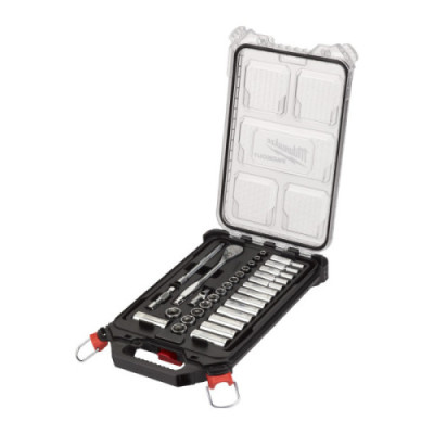 Zestawy nasadek  z grzechotką - 3/8" Metric 32 pc Ratchet & Socket PACKOUT Set