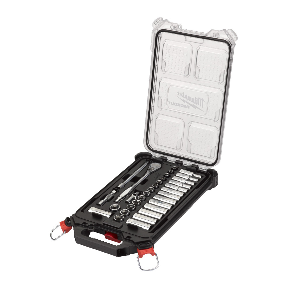 Zestawy nasadek  z grzechotką - 3/8" Metric 32 pc Ratchet & Socket PACKOUT Set