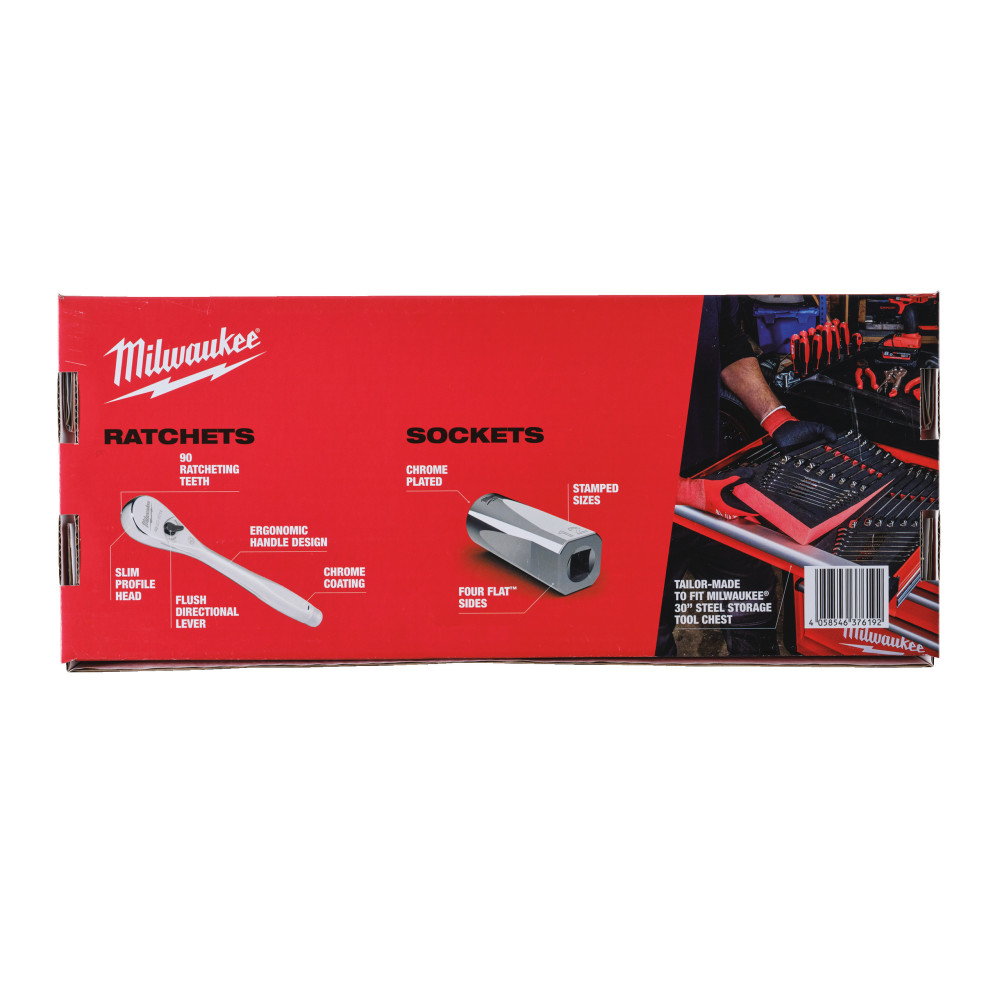 Wkładka piankowa z grzechotką i nasadkami 3/8″ - 3/8" Ratchet and Socket Set Foam Insert
