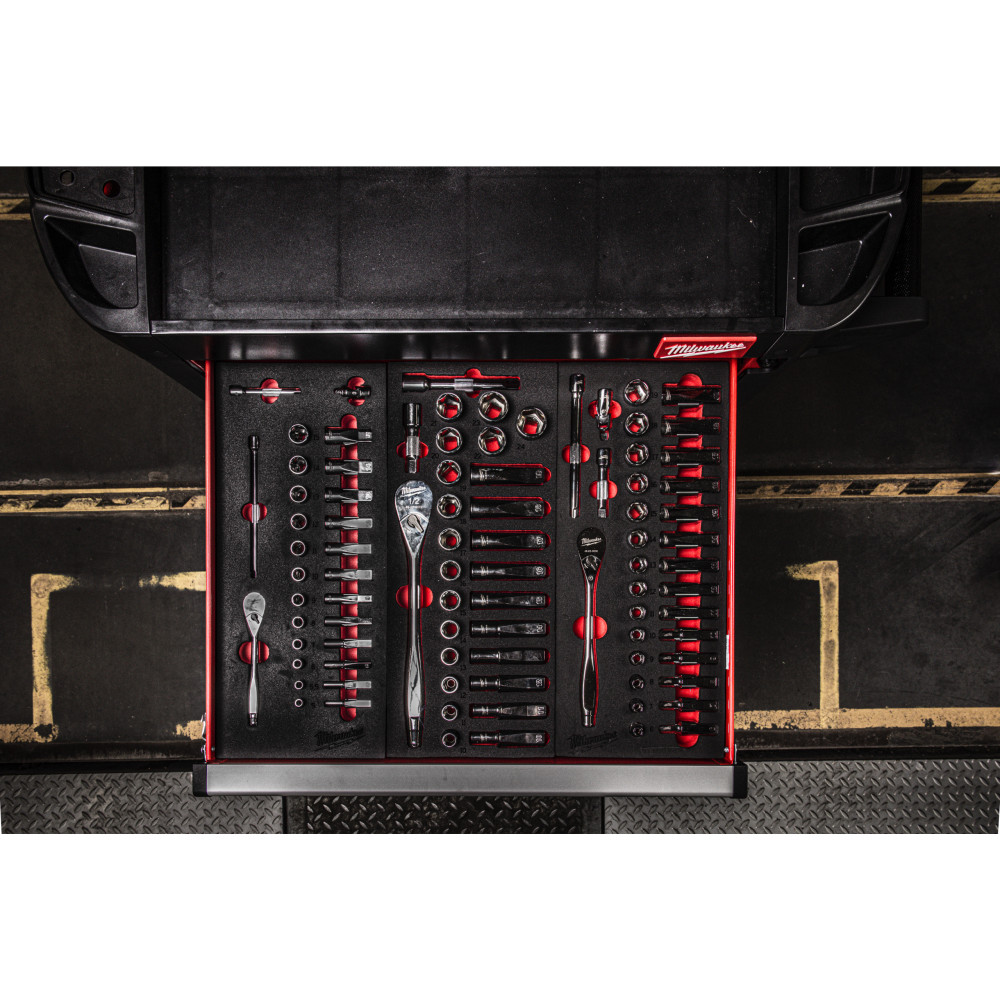 Wkładka piankowa z grzechotką i nasadkami 3/8″ - 3/8" Ratchet and Socket Set Foam Insert