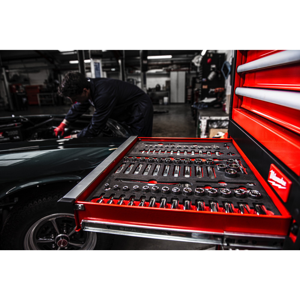 Wkładka piankowa z grzechotką i nasadkami 3/8″ - 3/8" Ratchet and Socket Set Foam Insert