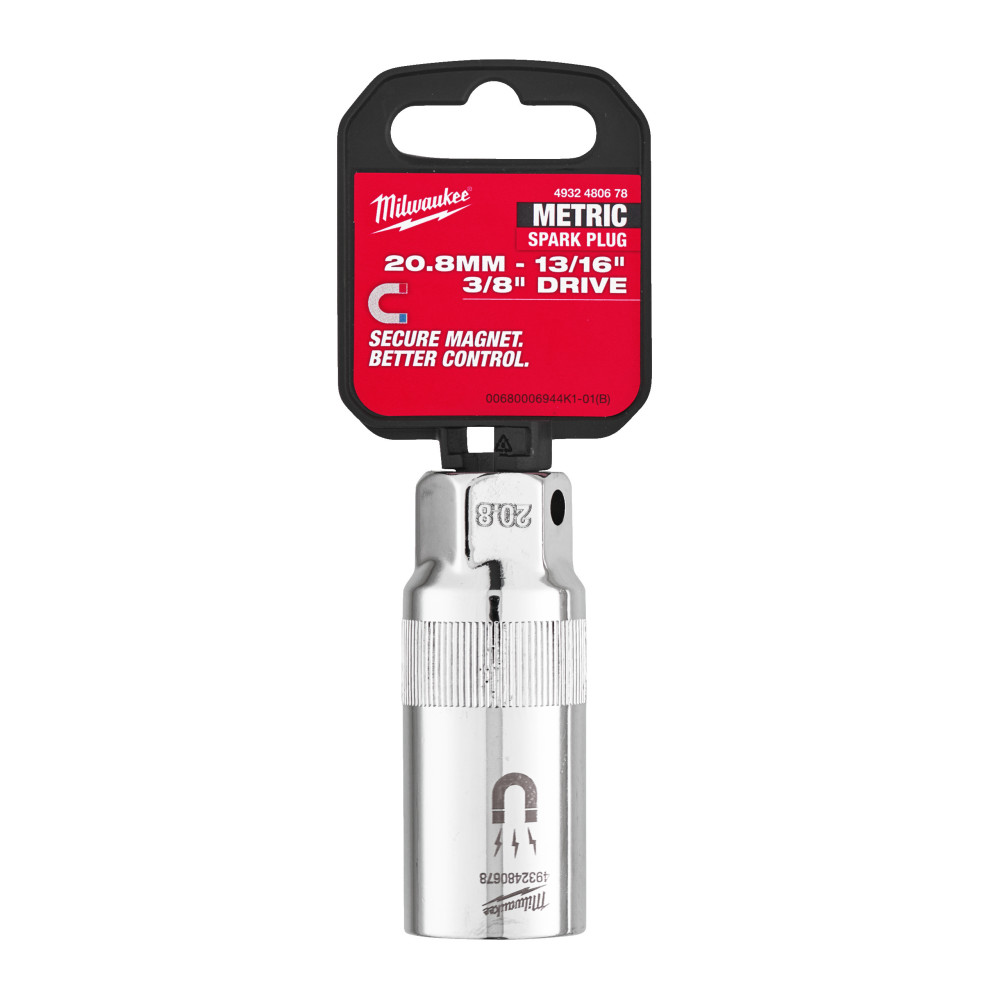 Magnetyczne nasadki ⅜″ do świec zapłonowych - 3/8” Drive 20.8MM Magnetic Spark Plug Socket