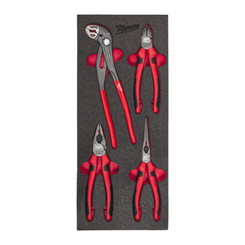 Zestaw szczypiec na piance - 4 pc Pliers Foam Insert Set