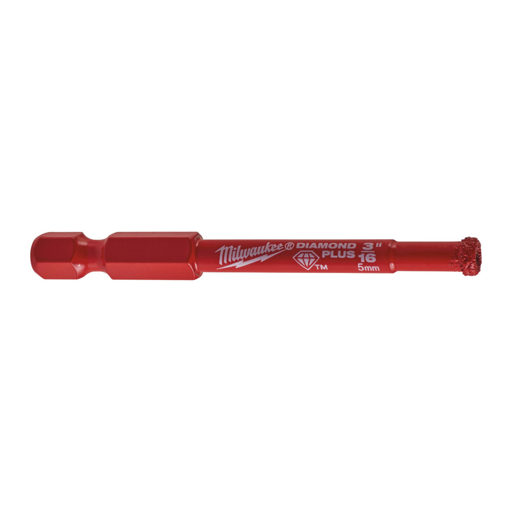 Wiertła ¼" do wiercenia na mokro / sucho Diamond MAX™  - 5 mm ¼" Hex