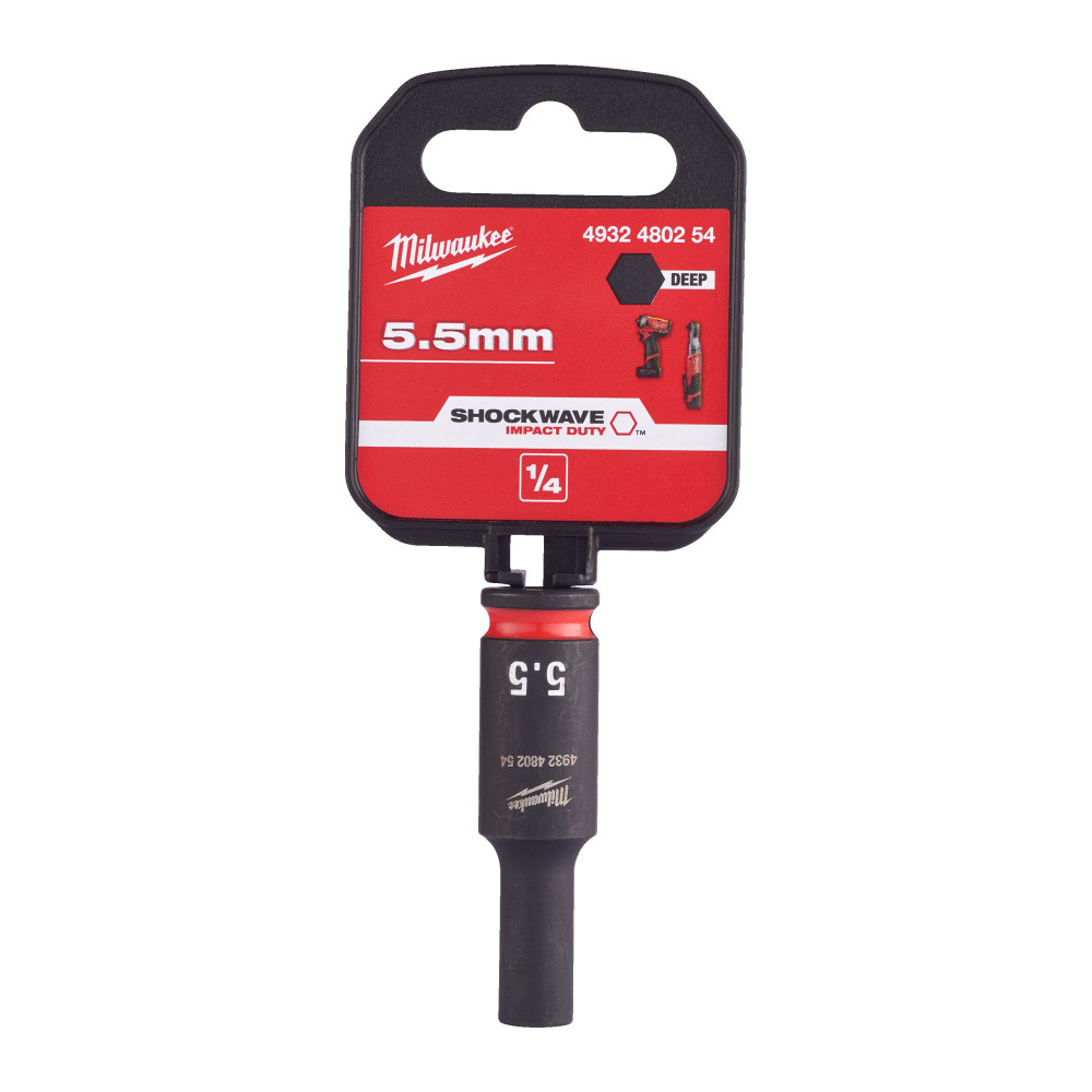 Nasadki Udarowe SHOCKWAVE™ IMPACT DUTY - 5.5 mm 1/4" impact socket deep - 1 pc
