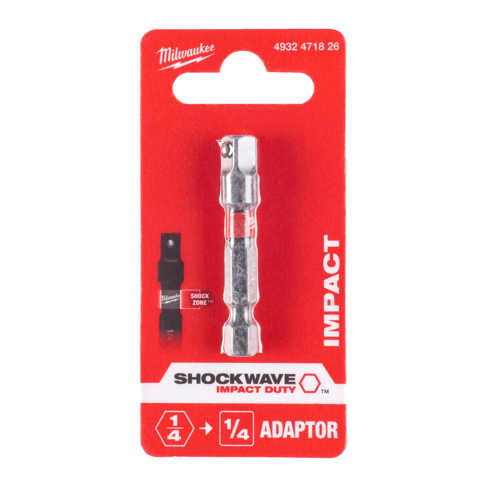 Adaptery nasadek i bitów - Adaptor ¼" Hex- ¼" Square